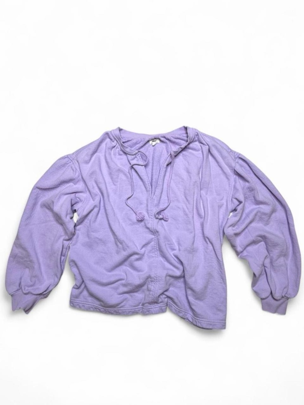 Aerie Easy Street Pullover Sweatshirt XS Lavender Lilac Oversized Boho
